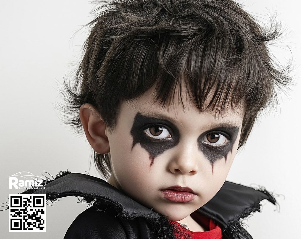 makijaz przebranie wampira, drakuli halloween